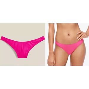 J. Crew | NWT | Heritage 1989 high-leg bikini bottom Radiant Fuchsia Pink | Sz M
